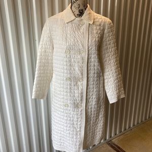 Mod White Puffy Coat Curly Top for Young America 1960s